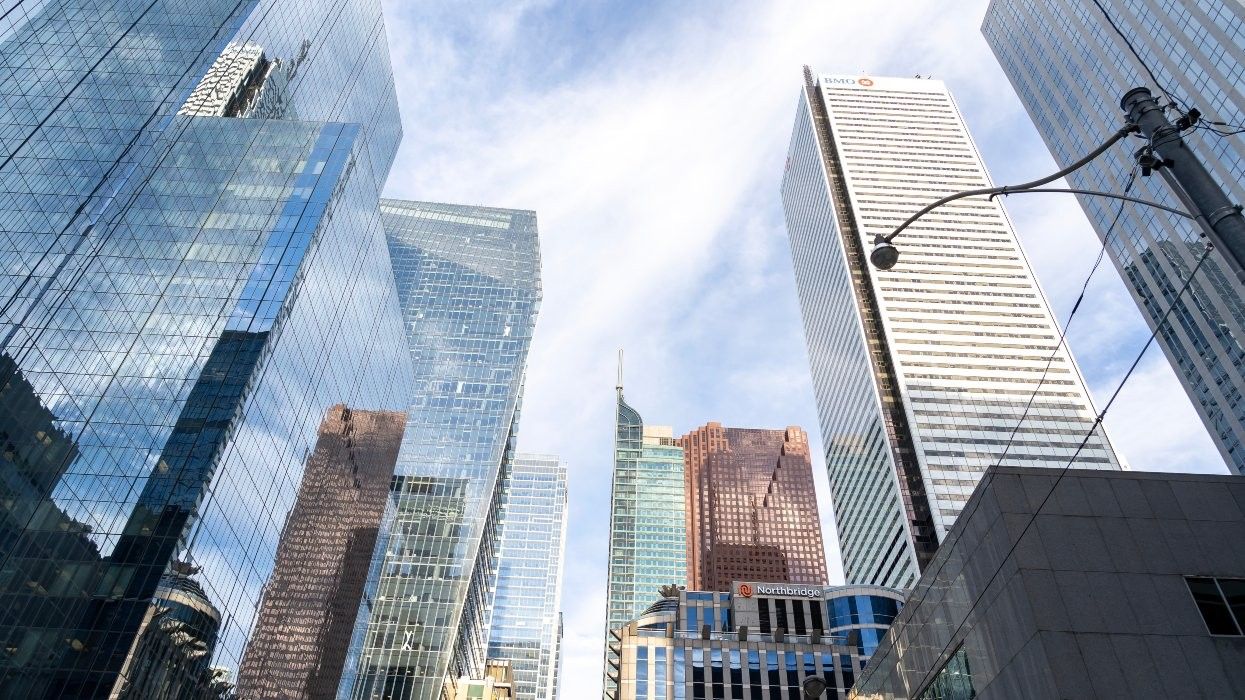The Financial District in Toronto.
