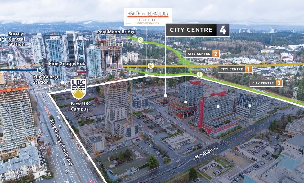 The Health and Technology District in Surrey.