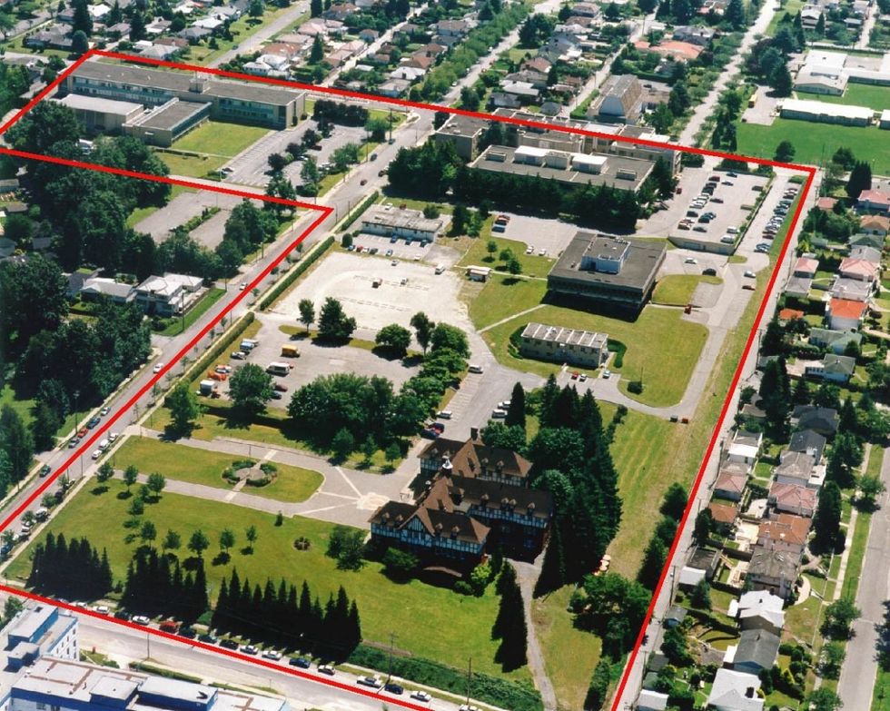 The Heather Lands site at 4949-5255 Heather Street and 657 W 37th Avenue in Vancouver.