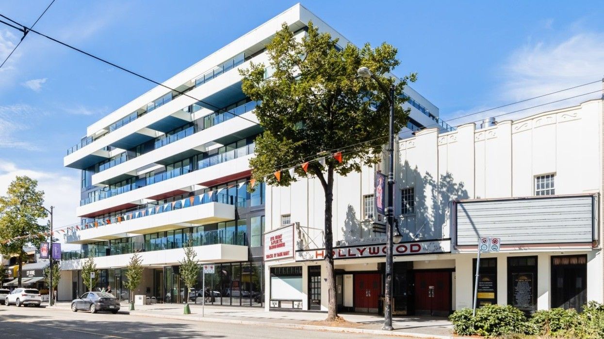 The Hollywood Residences and Hollywood Theatre at 3123-3137 W Broadway in Vancouver.