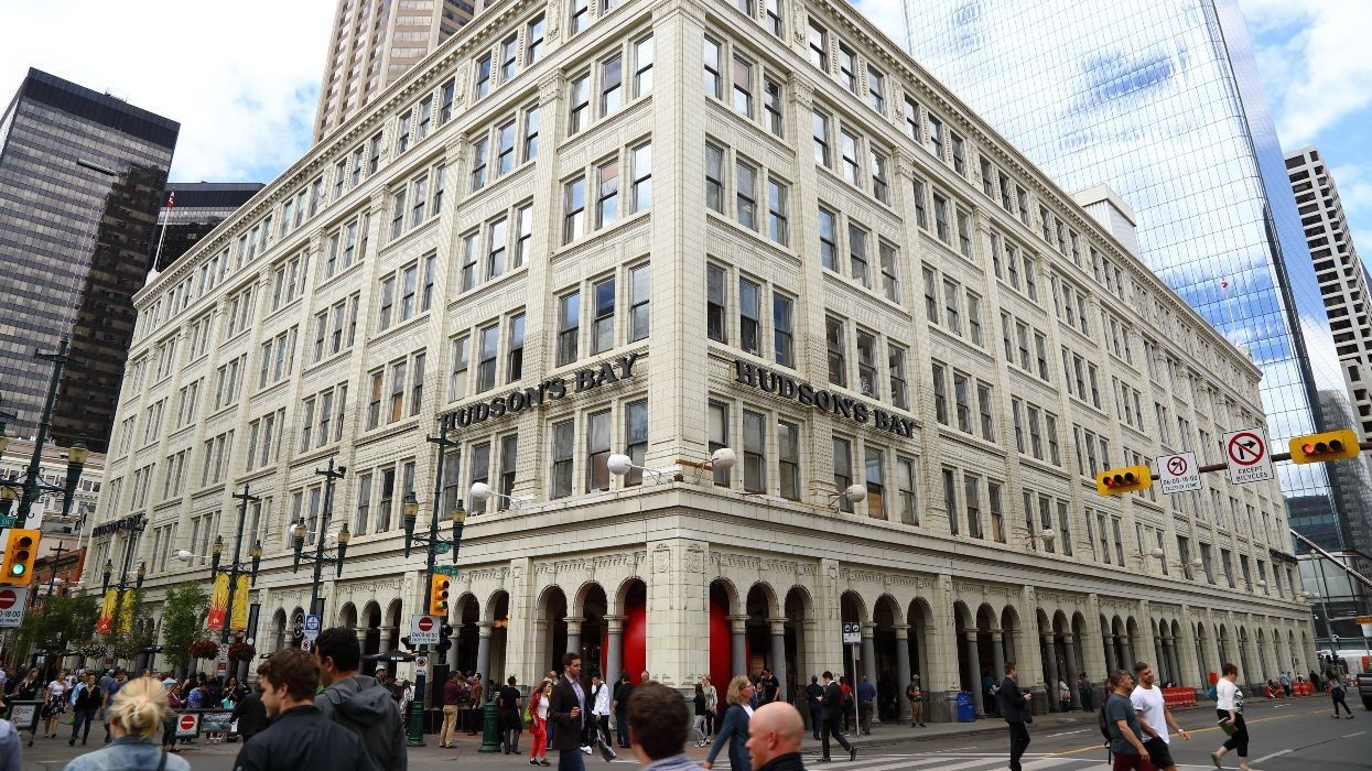 The Hudson's Bay Building in downtown Calgary.