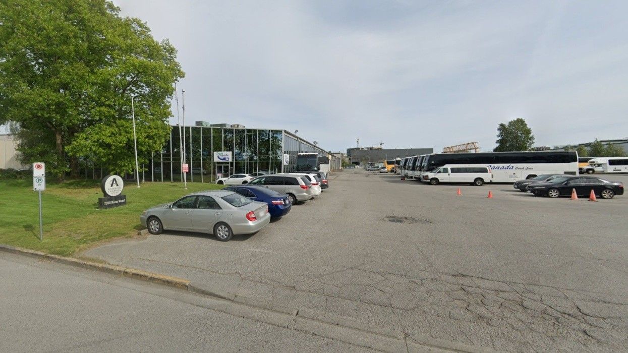 The industrial property at 7280 River Road in Richmond.