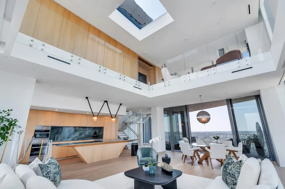 The interior of PH1-1568 Alberni Street, which is currently listed for $21.9 million.