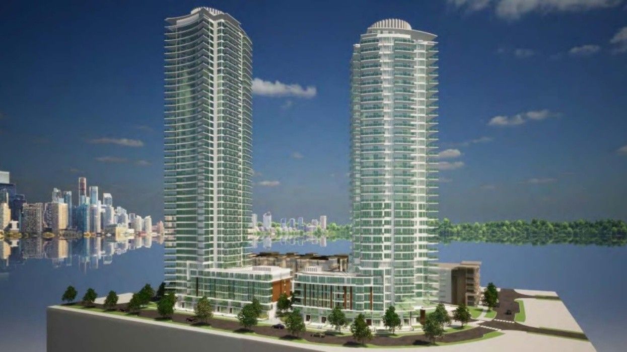 ​The Jade Towers phase of LedMac's Southgate City Master Plan in Burnaby.