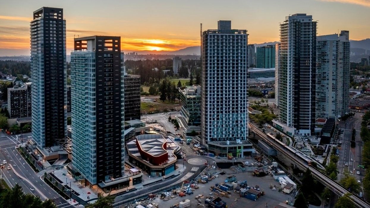 The King George Hub development around King George Station in Surrey, British Columbia.