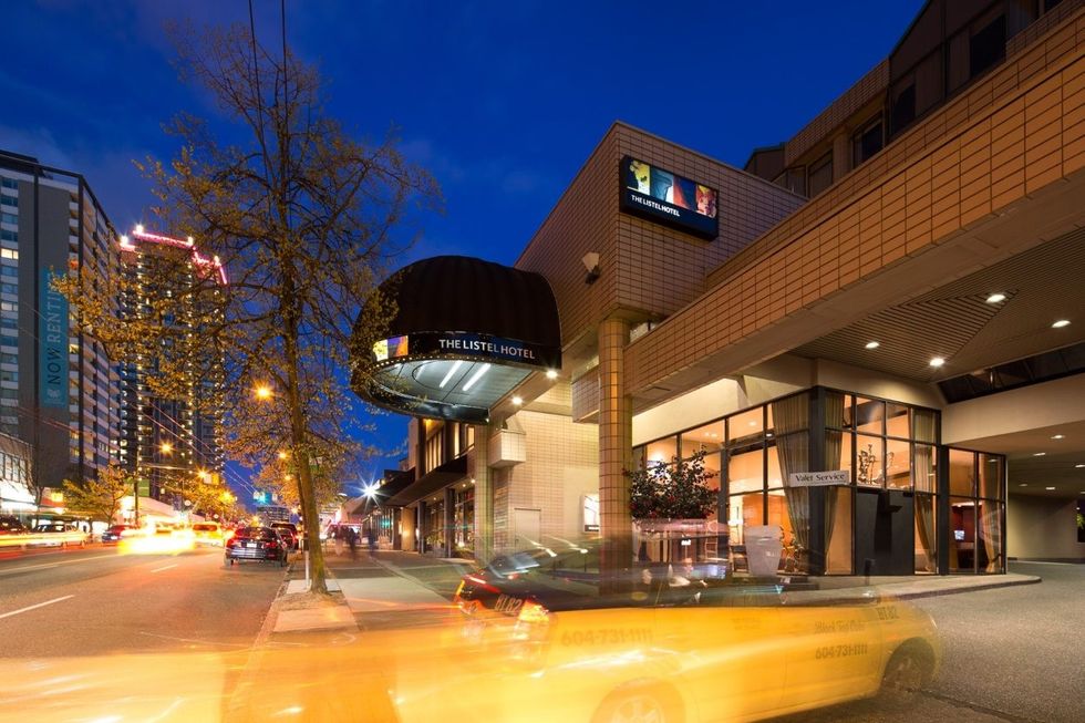 The Listel Hotel 1300 Robson Street in Vancouver.