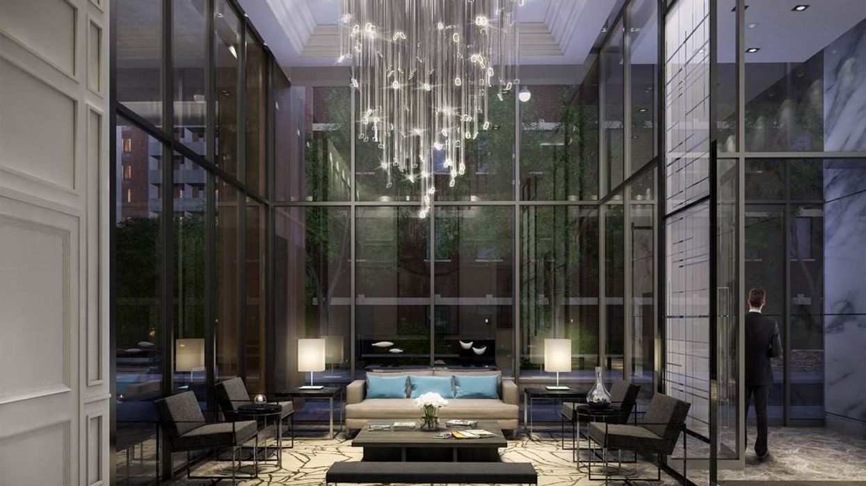 The lobby at The Jack Condos in Rosedale invites residents to gather and socialize comfortably as if it were their own luxurious living room. (Photos courtesy of II BY IV)