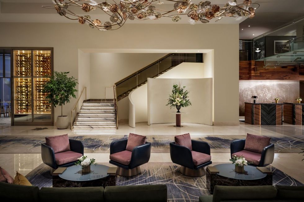 The lobby of the Ritz-Carlton Toronto.