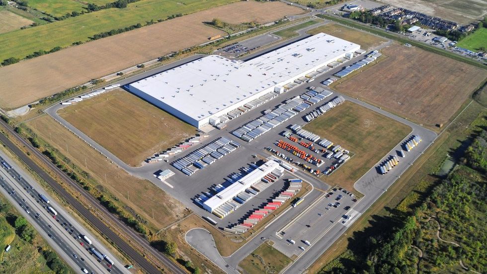 The Loblaw distribution centre at 500 Bayly Street E in Ajax, Ontario.