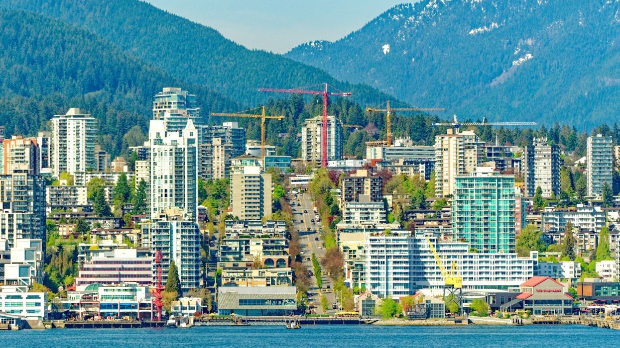 The Lower Lonsdale area of the City of North Vancouver.