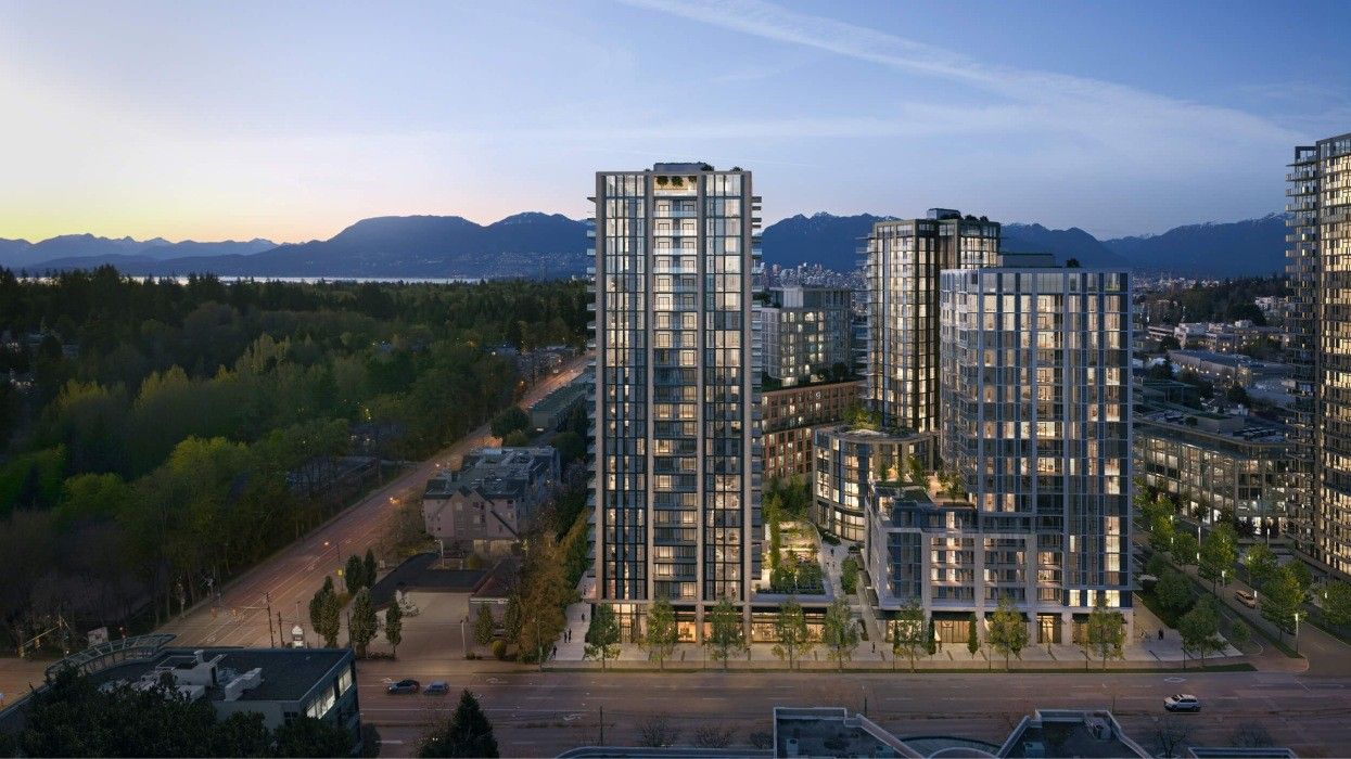 The Mayfair West project planned for the Oakridge Transit Centre site in Vancouver.