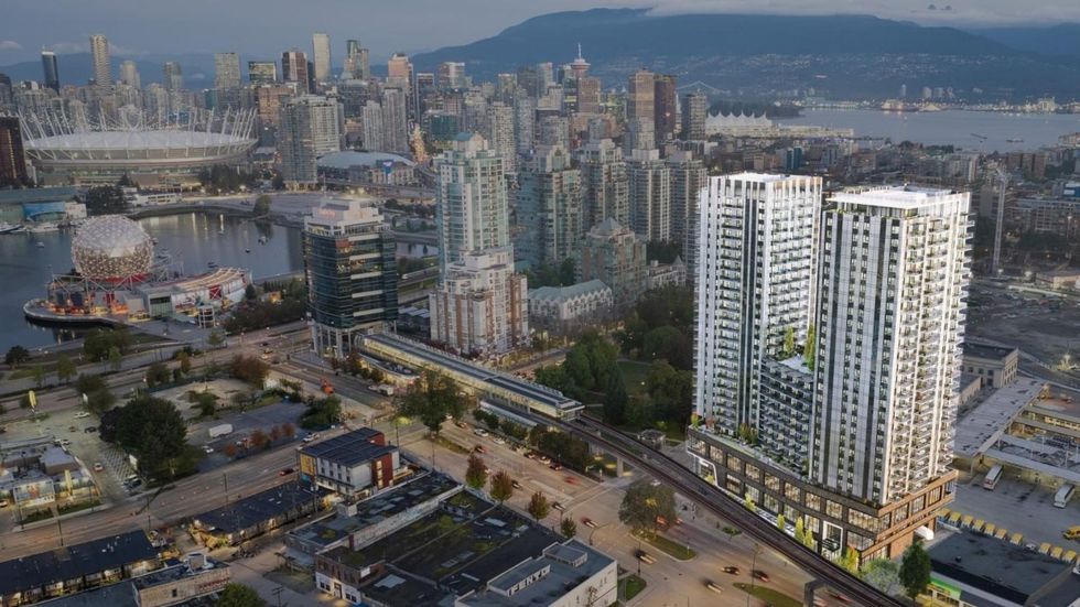 The new proposal for 1220 Station Street in Vancouver.