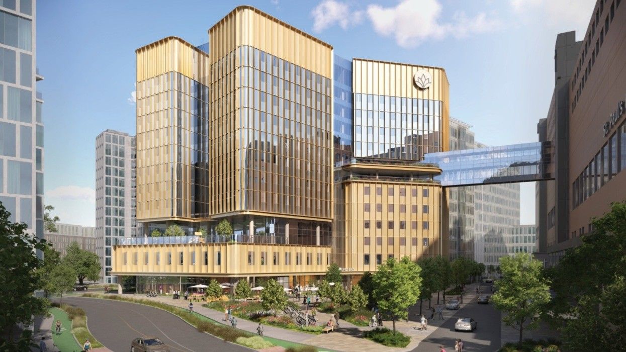 The new St. Paul's Hospital Clinical Support and Research Centre planned for 1002 Station Street.