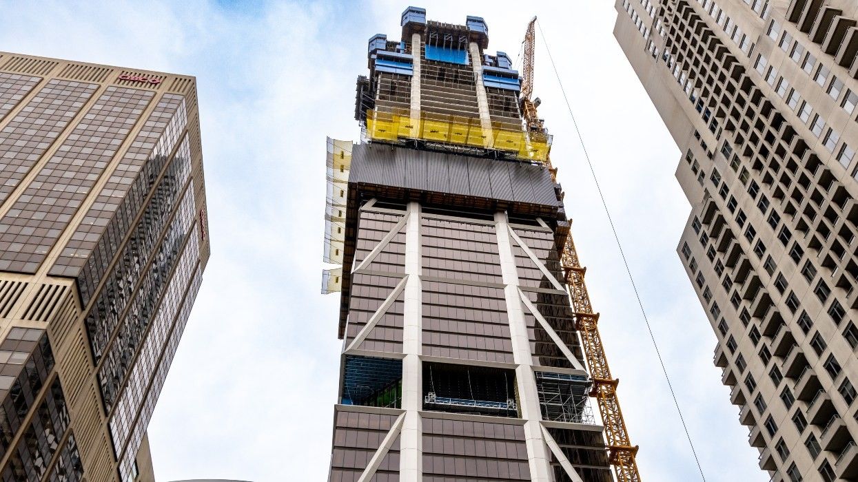 The One at 1 Bloor Street West in Toronto, as of July 2024.
