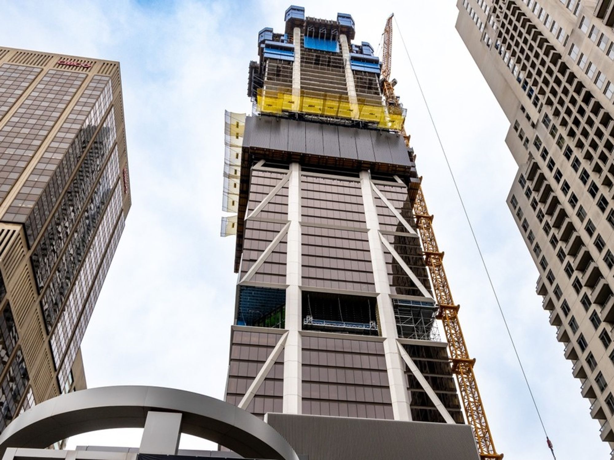 The One under construction in downtown Toronto