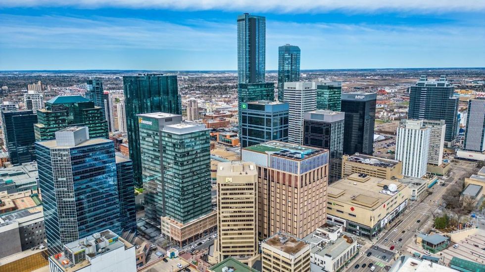 The Phipps McKinnon building and its surrounding context.