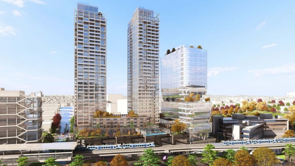 The planned development at 1155 E 6th Avenue by VCC-Clark Station in Vancouver.