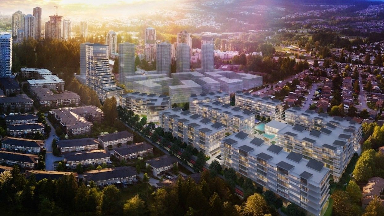 The planned Stratford Wynd master plan community in Coquitlam.