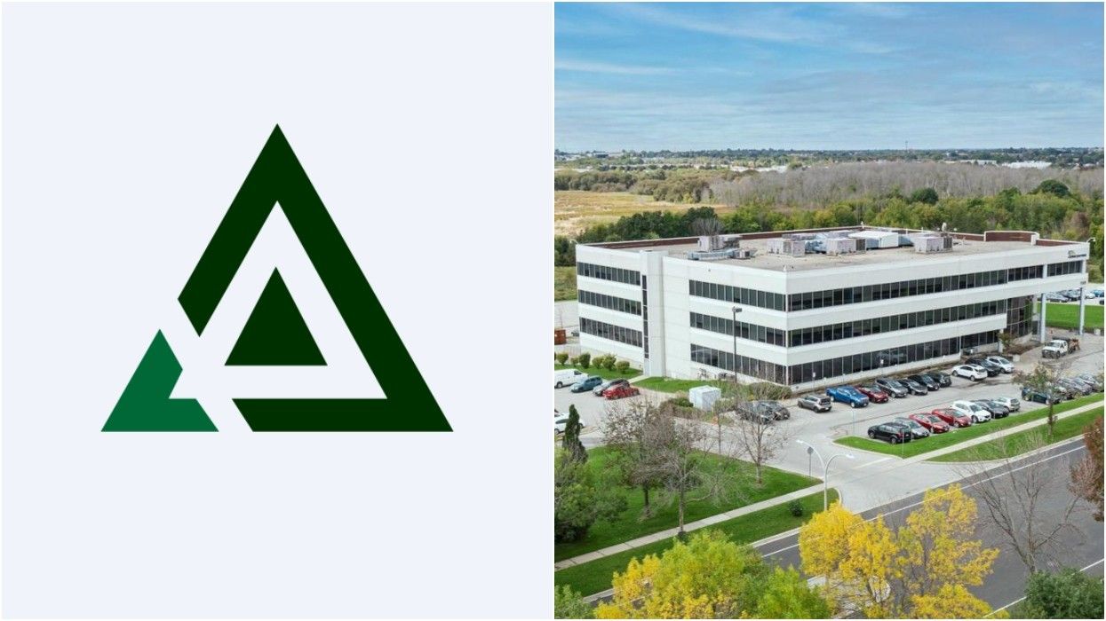 The REIT recently sold the office building at 1189 Colonel Sam Drive in Oshawa (right).