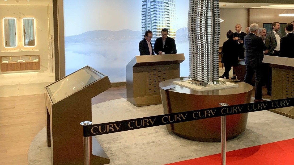 The sales centre for CURV in Vancouver.