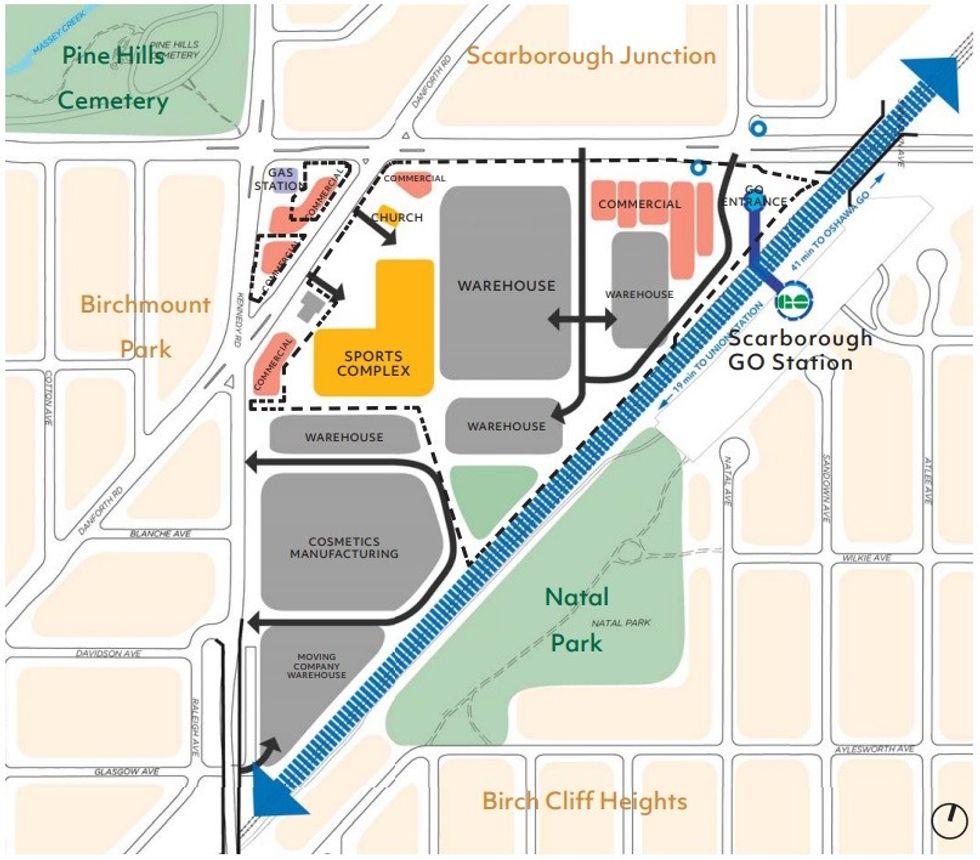 The Scarborough Junction site and its existing context.