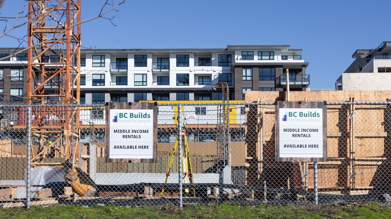 ​The site of one of the first BC Builds projects, in North Vancouver.