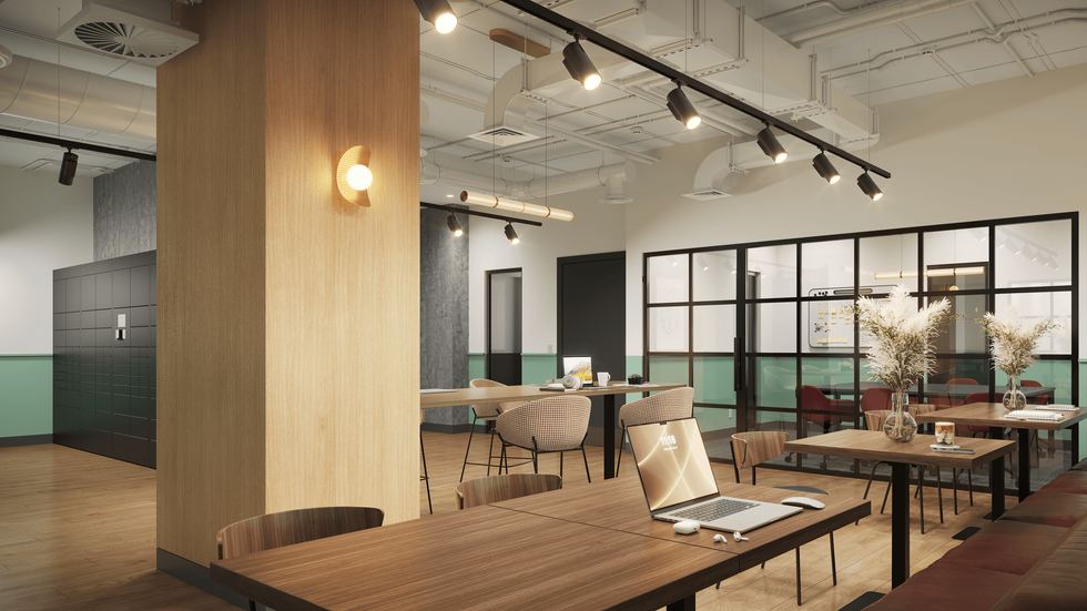 The study lounge within ALMA @ ByWard Market Ottawa.