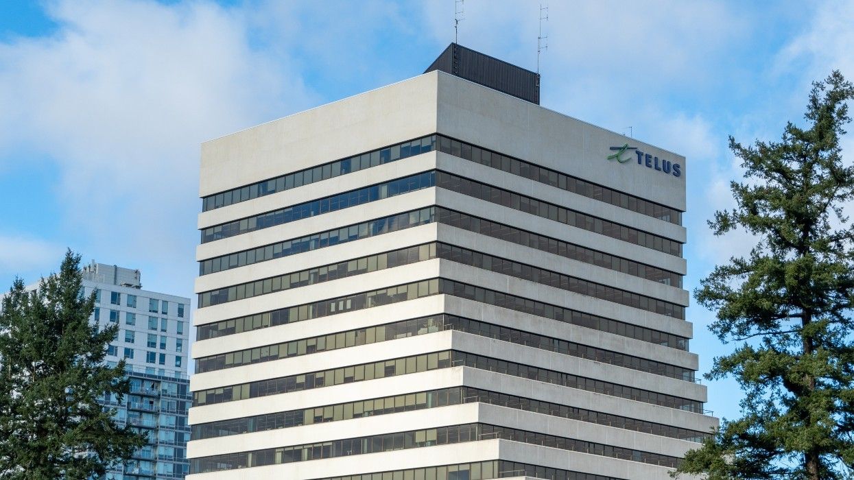 The Telus Boot office building in Burnaby, British Columbia.