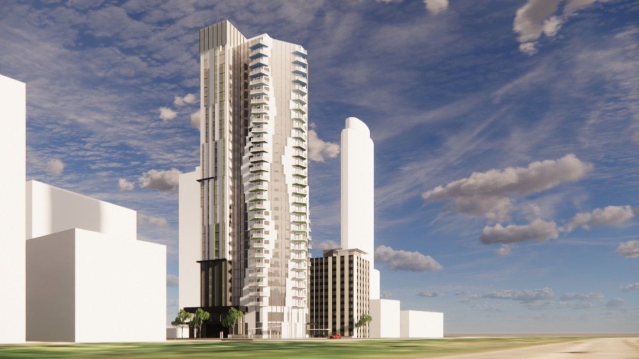 The tower being proposed for 12021 Jasper Avenue NW in Edmonton.