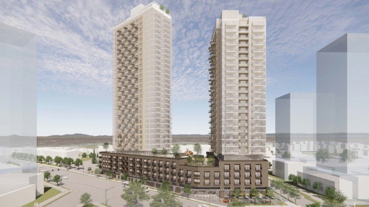 The towers being proposed for 2950 Prince Edward Street in Vancouver.