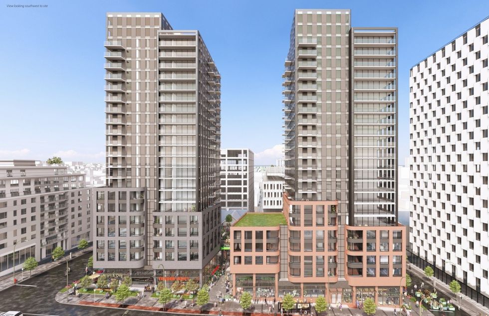 The towers proposed for 2111 Main Street in Vancouver.