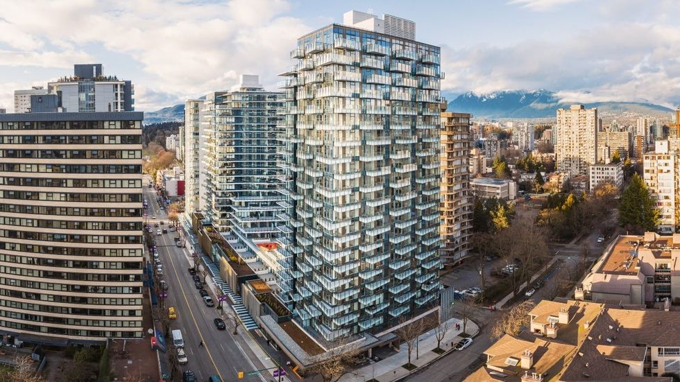 The Zephyr at 1661 Davie Street in Vancouver.