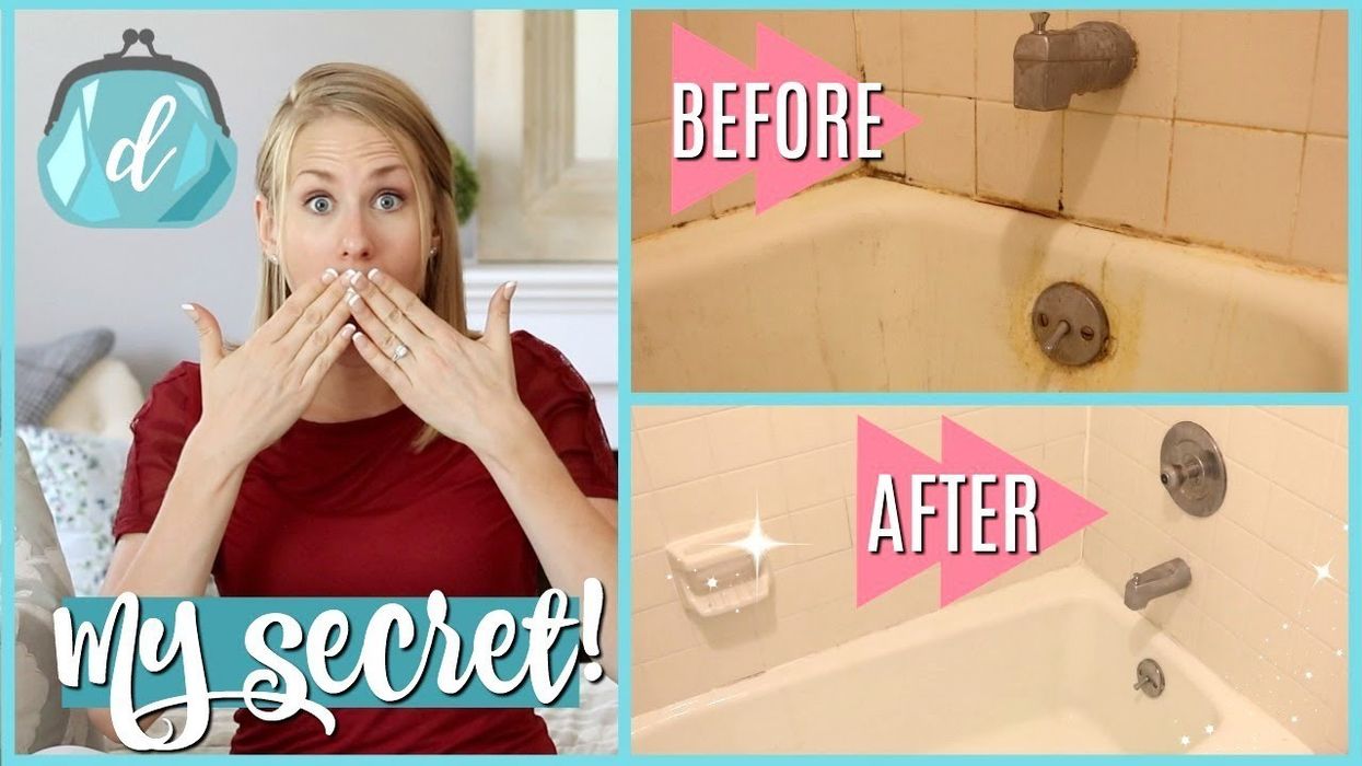 This brilliant bathtub cleaning