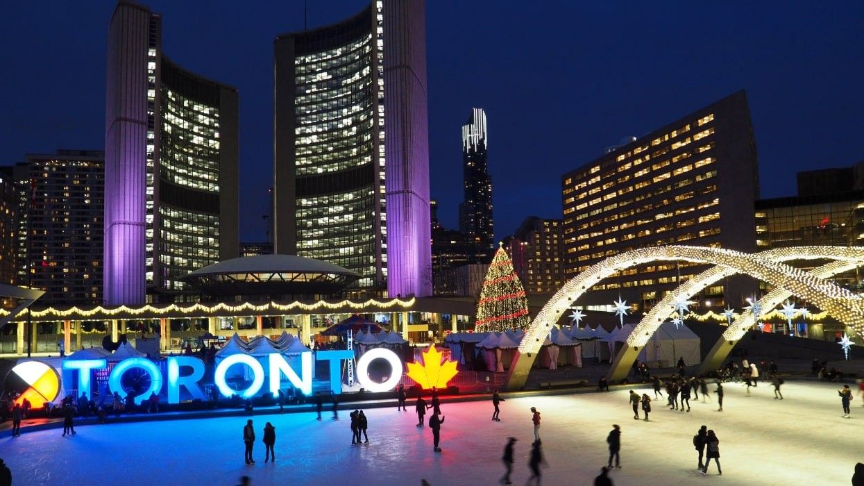 Toronto City Hall at Christmastime.