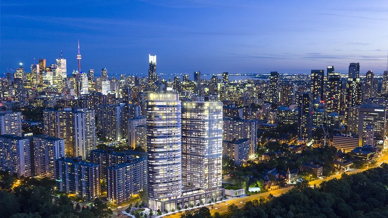 Toronto real estate via bloor night