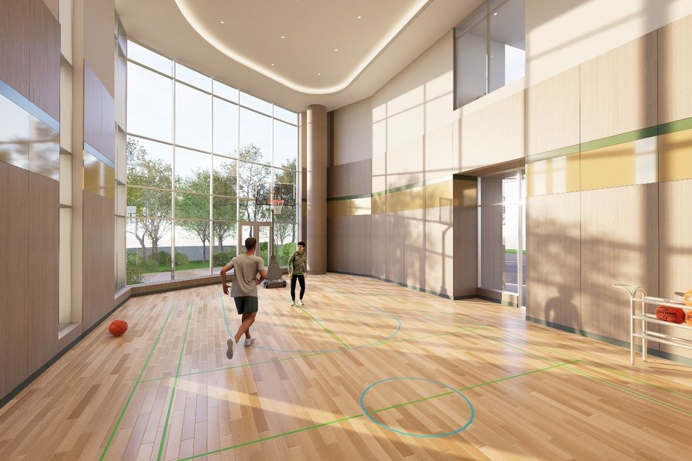 \u200b\u200bThe sports court in the Clubhouse at Emerald Place.