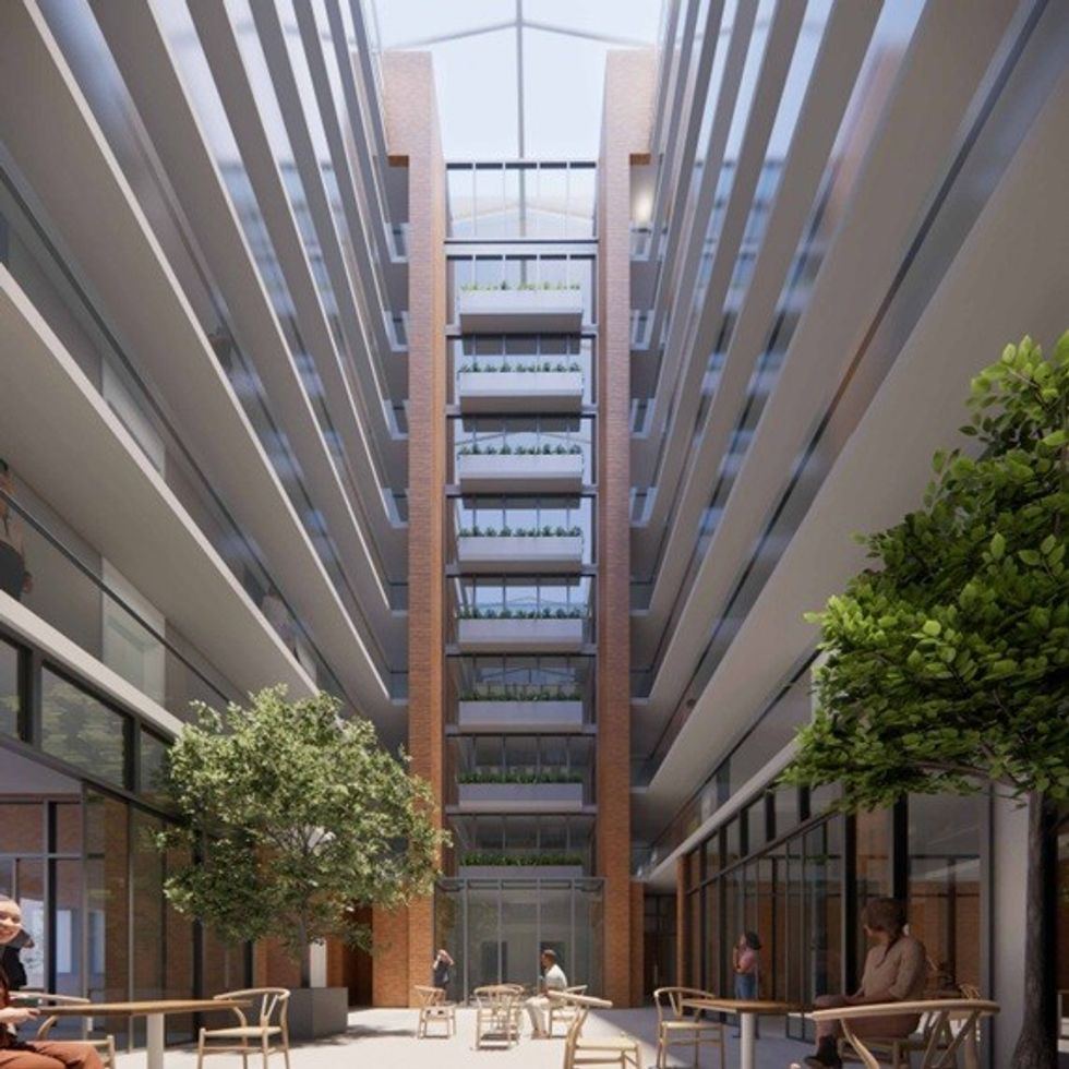 \u200bA rendering of the internal courtyard.