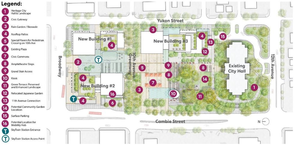 \u200bThe approved concept plan for the new Civic District.