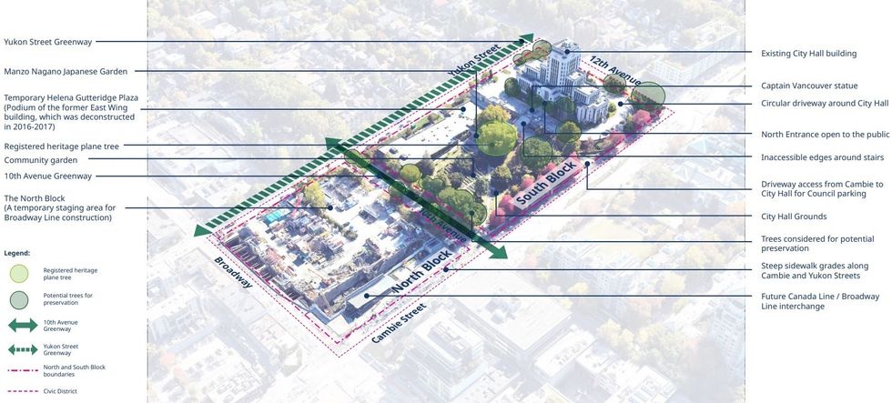 \u200bThe current layout of the City Hall campus.