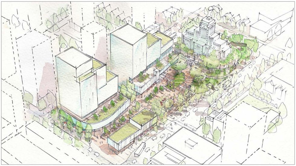 \u200bThe Terraced Civic Plaza concept that was under consideration.