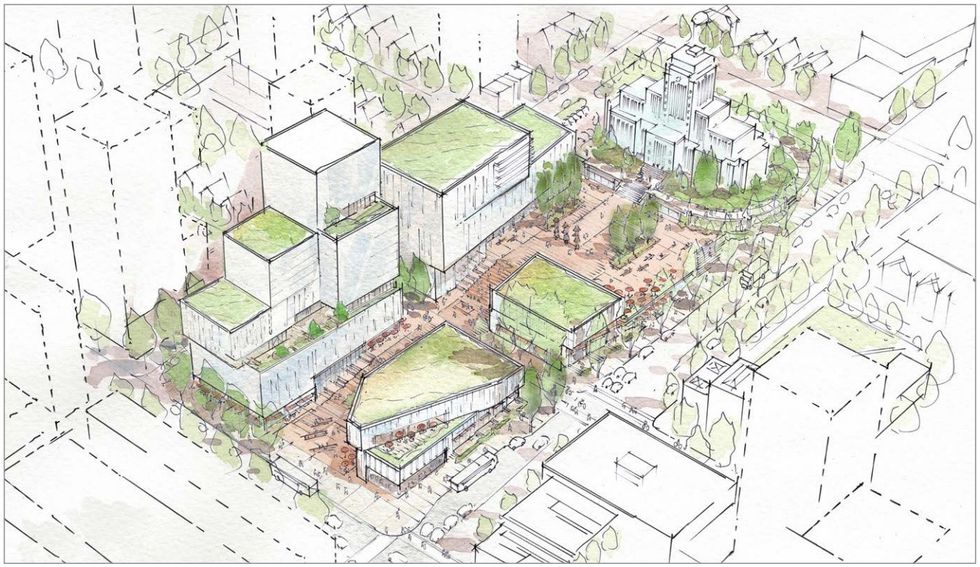 \u200bThe Upper Civic Plaza concept that was under consideration.