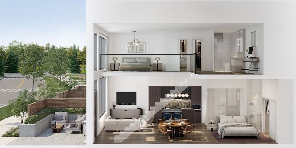 Urban town doll house