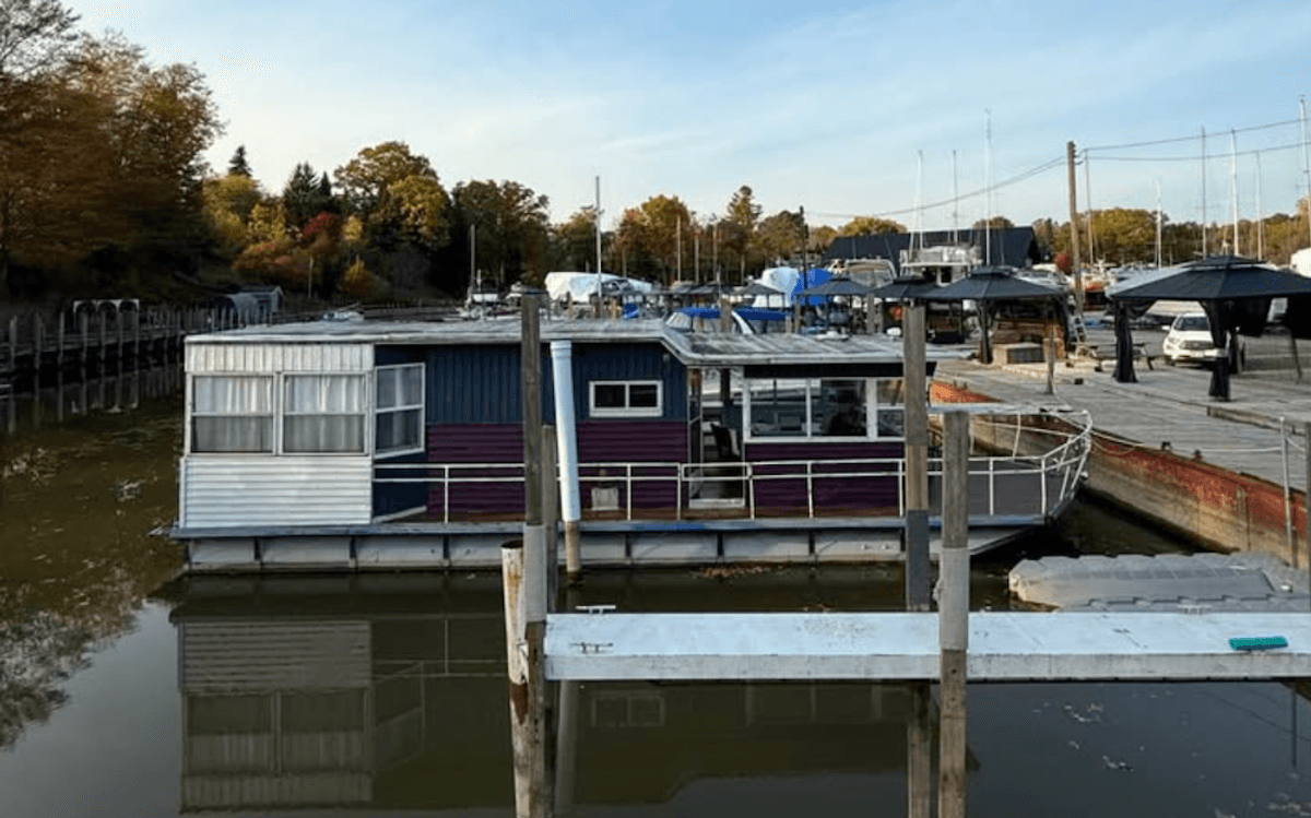 No Motor, No Traffic, No Problem: Floating Cottage 'Ursula' For Sale In Port Dover