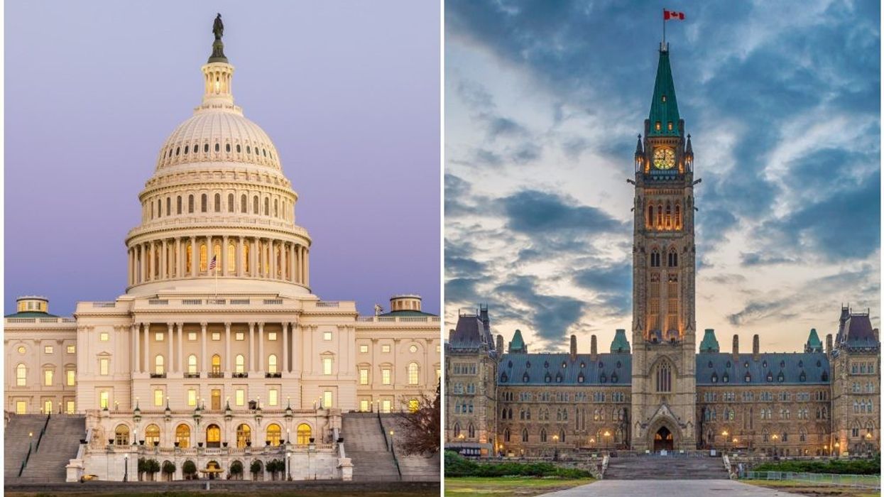 US Capitol Building and Canada Parliamentary Building