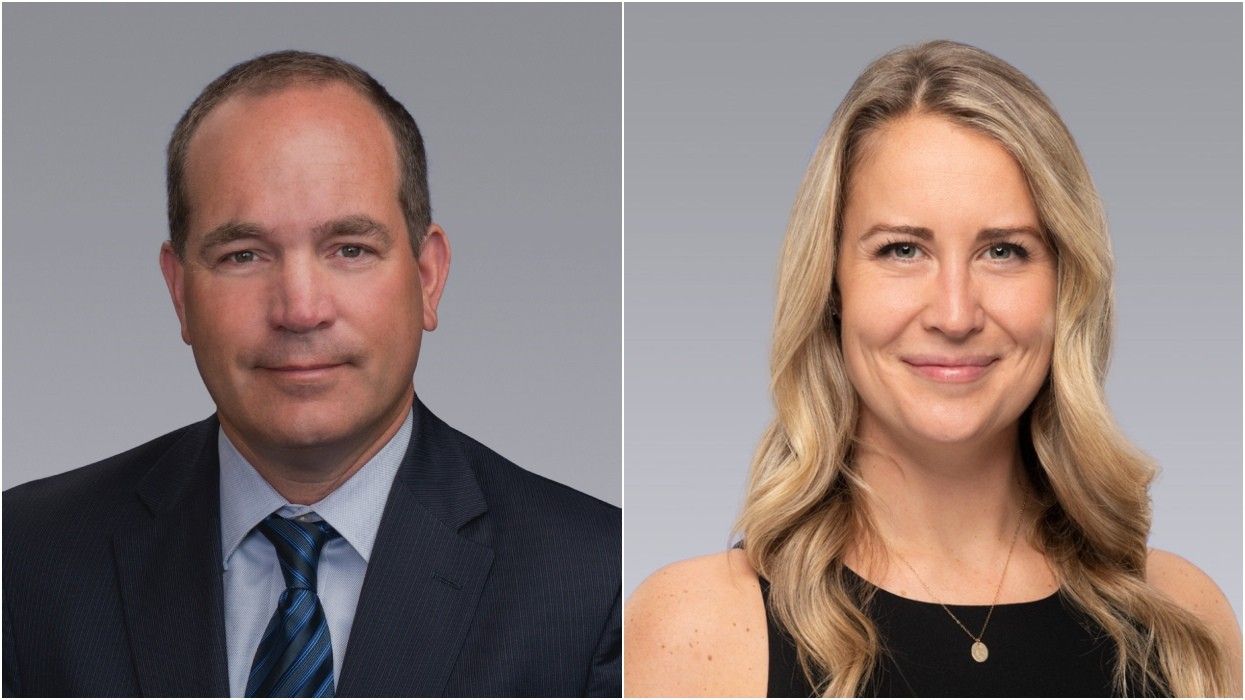 Vice President Hart Buck and Senior Associate Jennifer Darling of Colliers Vancouver.
