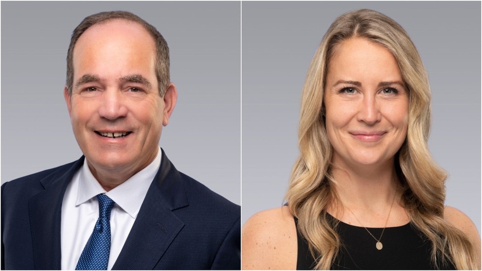 Vice President Hart Buck and Senior Associate Jennifer Darling of Colliers Vancouver.