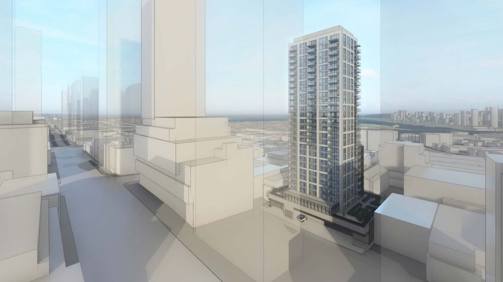 View from W Broadway.