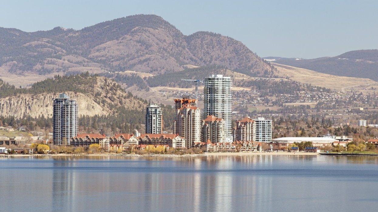 View of downtown Kelowna.