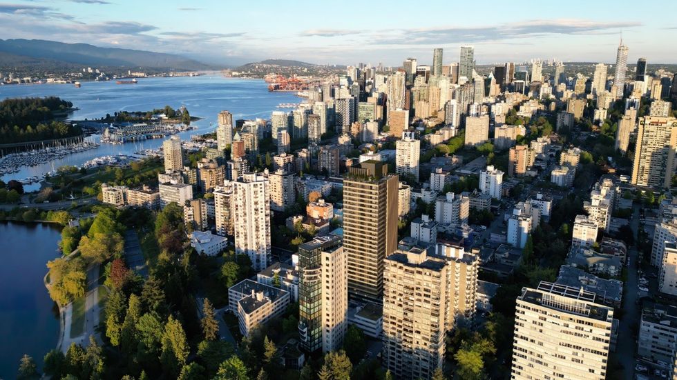 View of the 29-storey hotel proposed for 2030 Barclay Street in the West End.