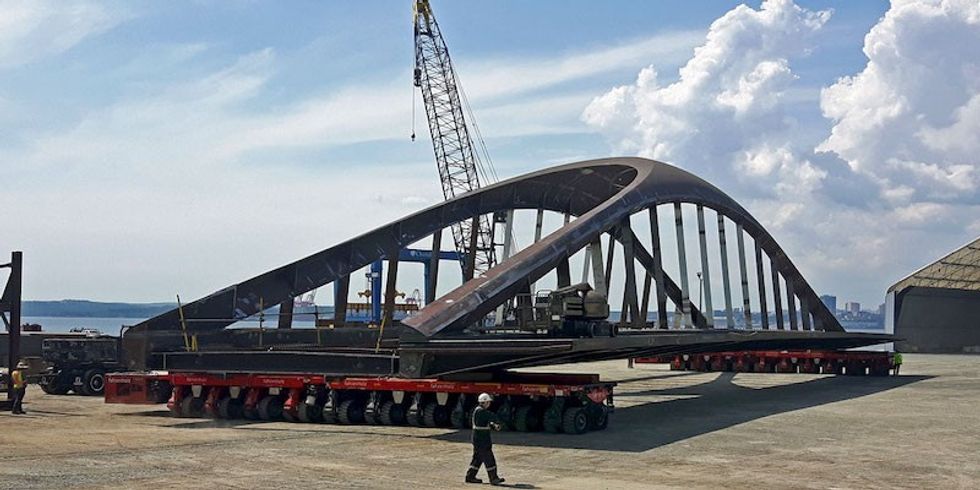 Toronto S New Port Lands Bridges To Be Floated Up The St Lawrence River
